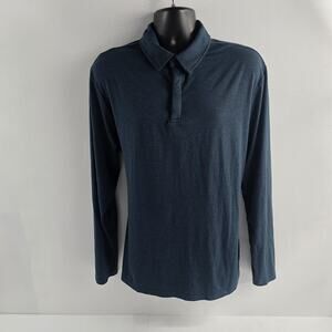 01.ALGO long sleeve polo shirt performance blue XL‎ 6789